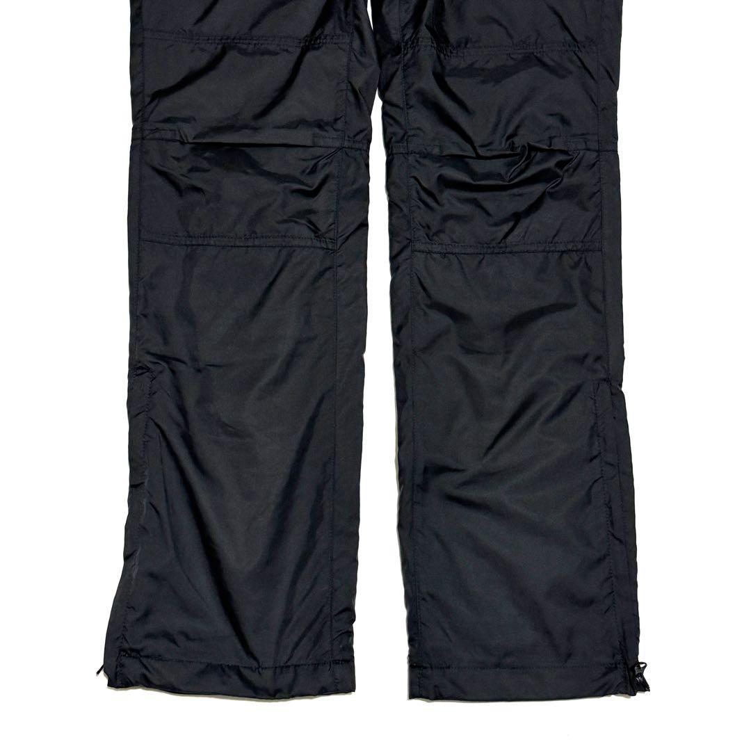 極美品 パーリーゲイツ ロゴ入り暖パン 黒 裏起毛 ウエストゴム レディース1