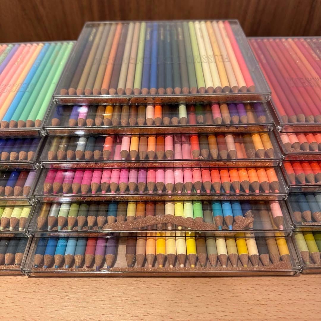 フェリシモ 色鉛筆 25色×16ケース セット 使用済み