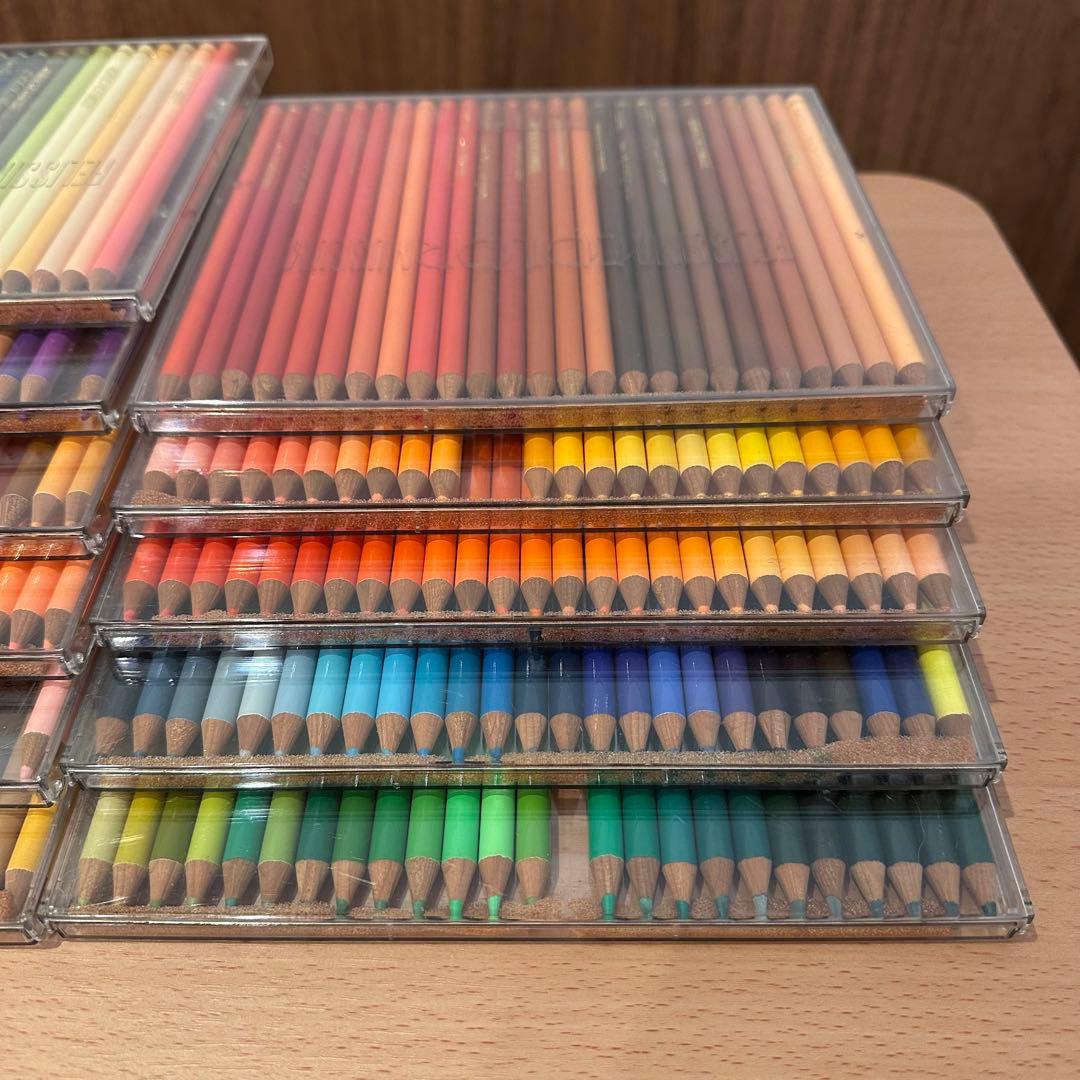 フェリシモ 色鉛筆 25色×16ケース セット 使用済み