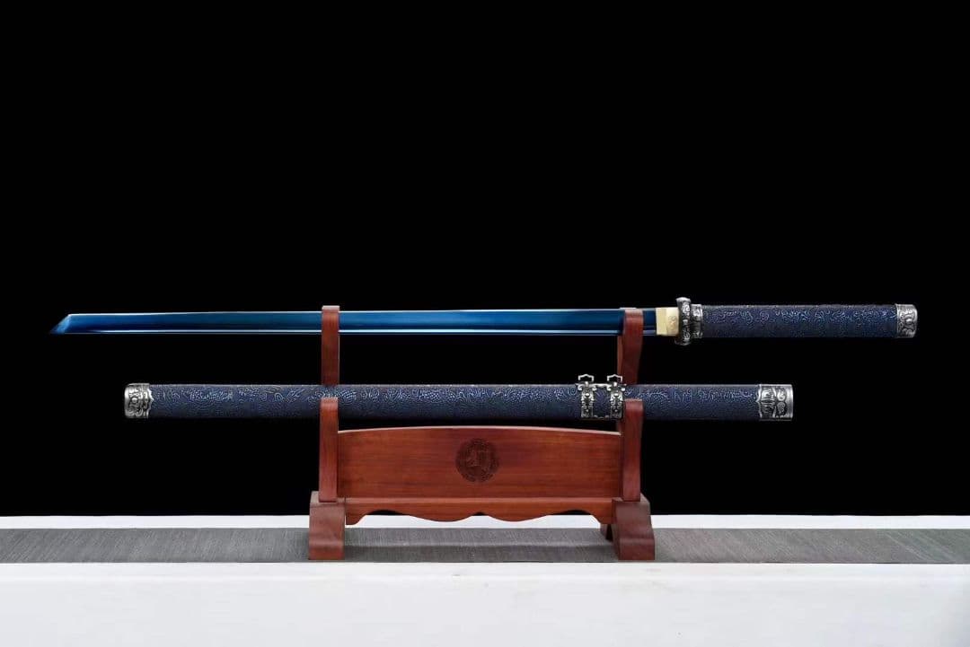 独自型開唐刀装具【ブルーストーム】武具　刀装具　日本刀　模造刀 居合刀 横刀