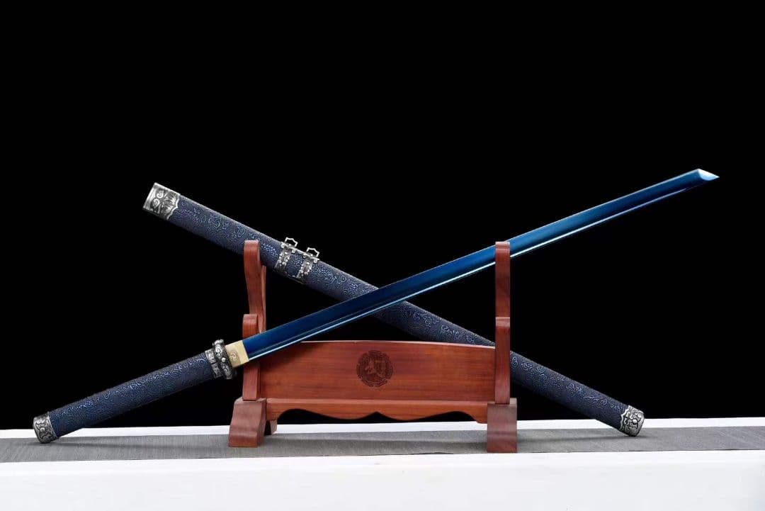 独自型開唐刀装具【ブルーストーム】武具　刀装具　日本刀　模造刀 居合刀 横刀