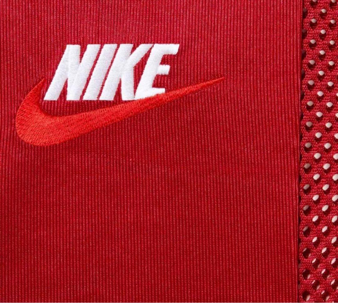 Supreme x Nike Mesh S/S Shirt Red Lサイズ