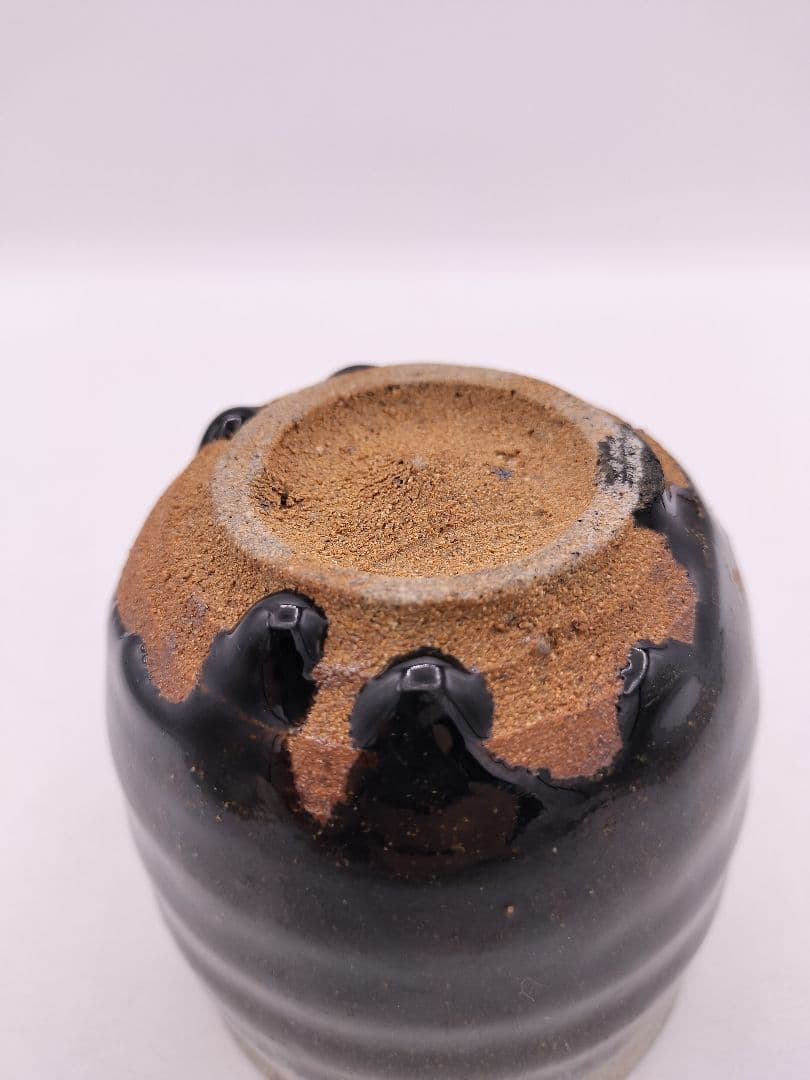 c594【新品・未使用】唐津 火入 鏡山窯 井上東也 木箱 茶道具 古物