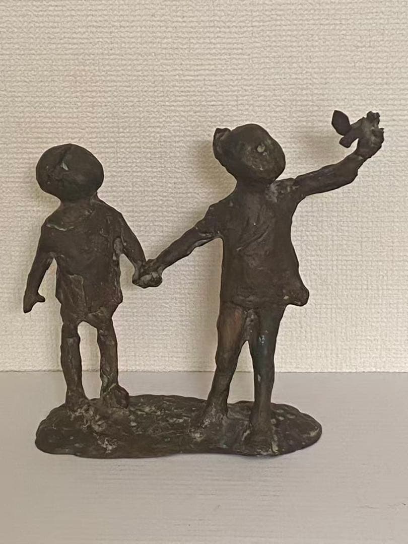 銅像 置物 レトロ 年代不明 現壮品