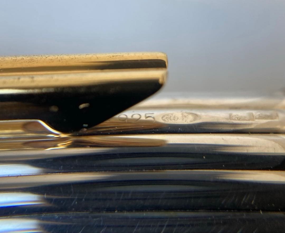 ディオール　希少　ヴィンテージ　ストライプ　イエローゴールド　万年筆　Au750