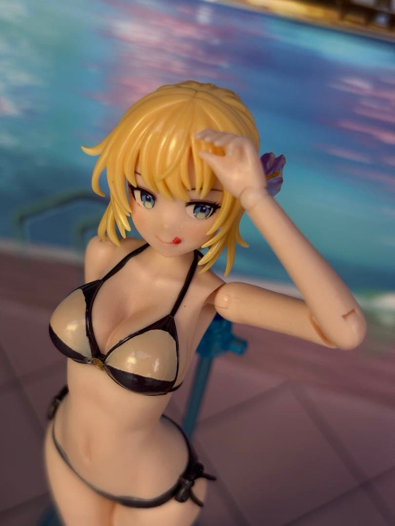 創彩少女庭園 佐伯リツカ水着ヘアアレンジVer1/10プラモデル 塗装済完成品