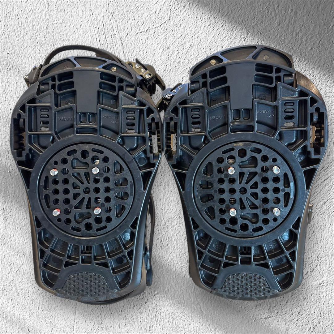 K2 INDY Mサイズ マットブラック スノーボード　ビンディング