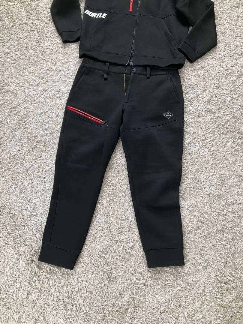 【バートル】エアーテックフーディ・パンツ上下（上L・下XL）★黒 Burtle