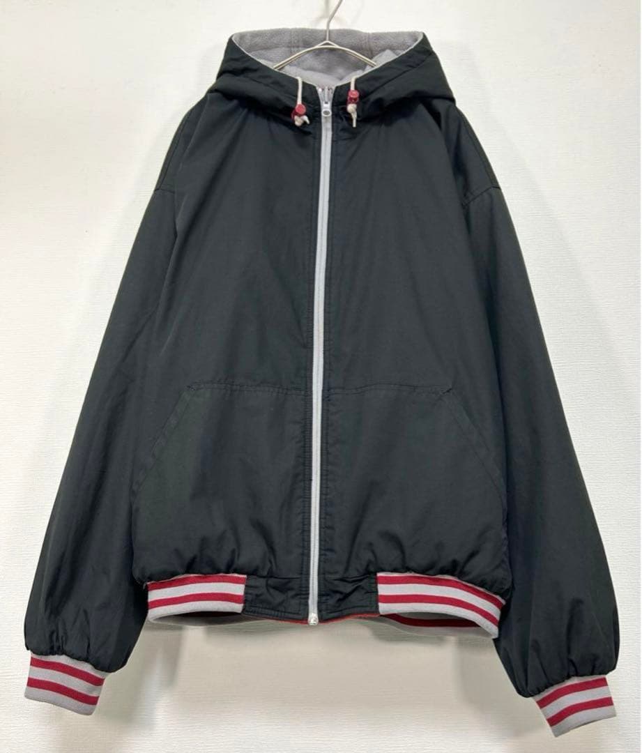 90s〜 nfl nylon × fleece reversible jkt