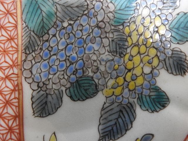 伊万里　色絵輪花皿　MA277