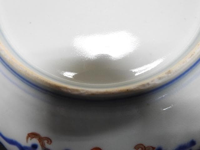 伊万里　色絵輪花皿　MA277