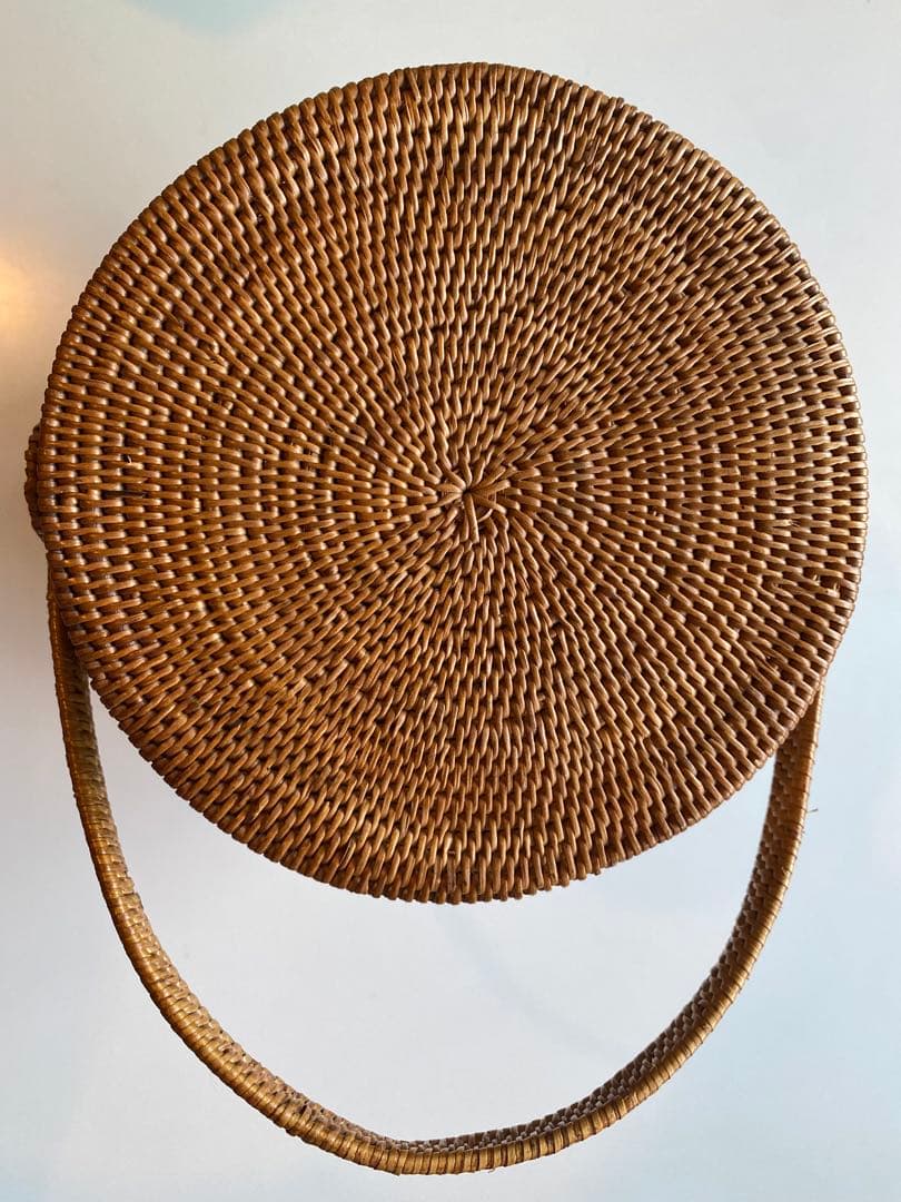 バスケット 野点 蔓製アダ 茶櫃 内巾着 茶道　茶籠　京都やました清昌堂