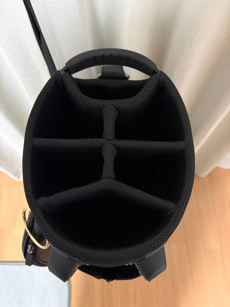 PEARLY GATES ゴルフバッグ ブラック/ゴールド原絵梨花モデル