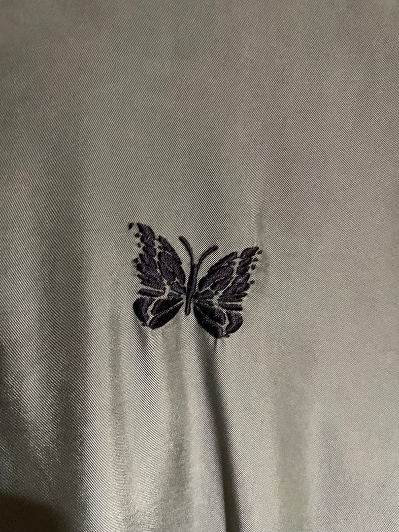 Needles 蝶刺繍 Mサイズ シャツ