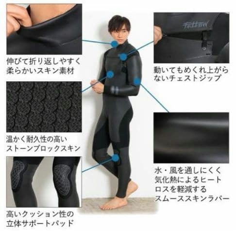 【新品未使用】Fellow セミドライスーツ MBサイズ 163cm 58kg