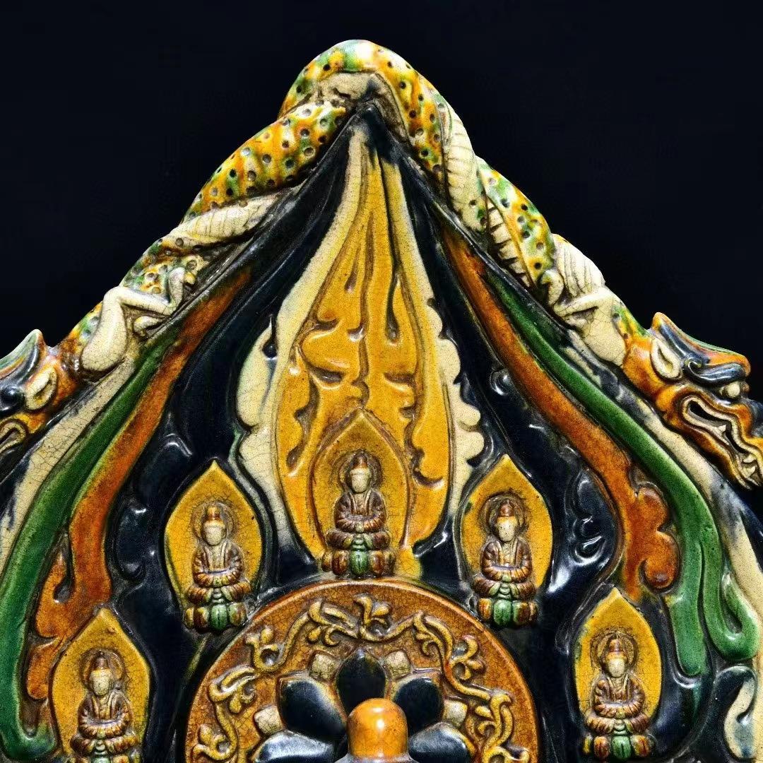 中国古美術・旧蔵の三彩・鎏金仏龕・仏像・供養仏像・置物・風水開運