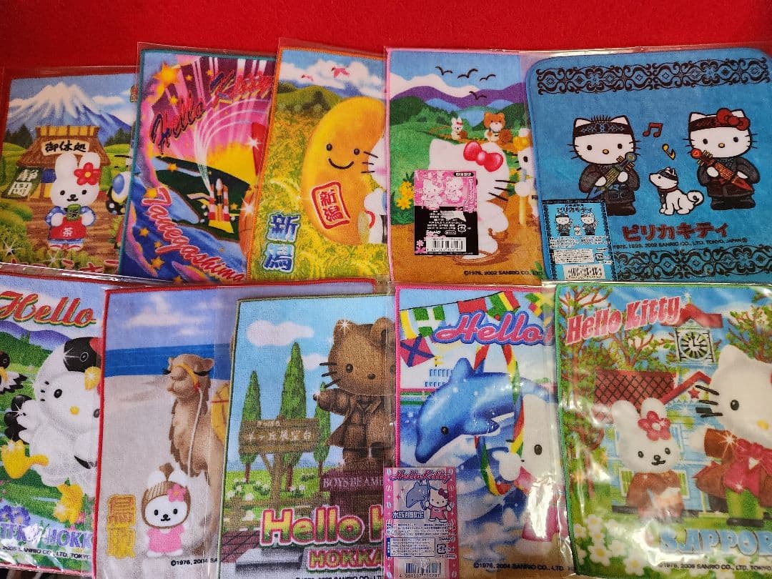 サンリオ　ハローキティ　ご当地プチタオル　まとめ　８９枚セット　キティちゃん