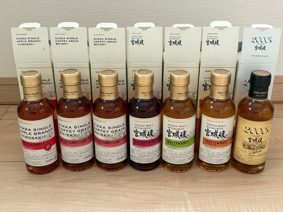 新品未開封　宮城峡蒸溜所限定180ml 7本セット