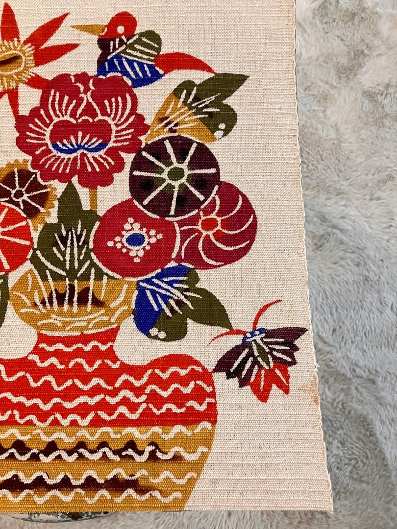 柚木沙弥郎 型染絵 大サイズ　民藝　ま民芸