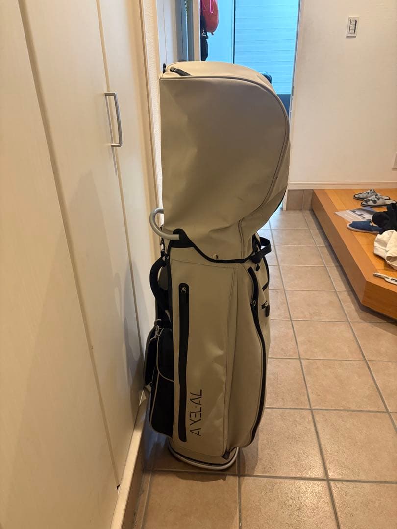 AXEAL フルキャディバッグ クリーム色