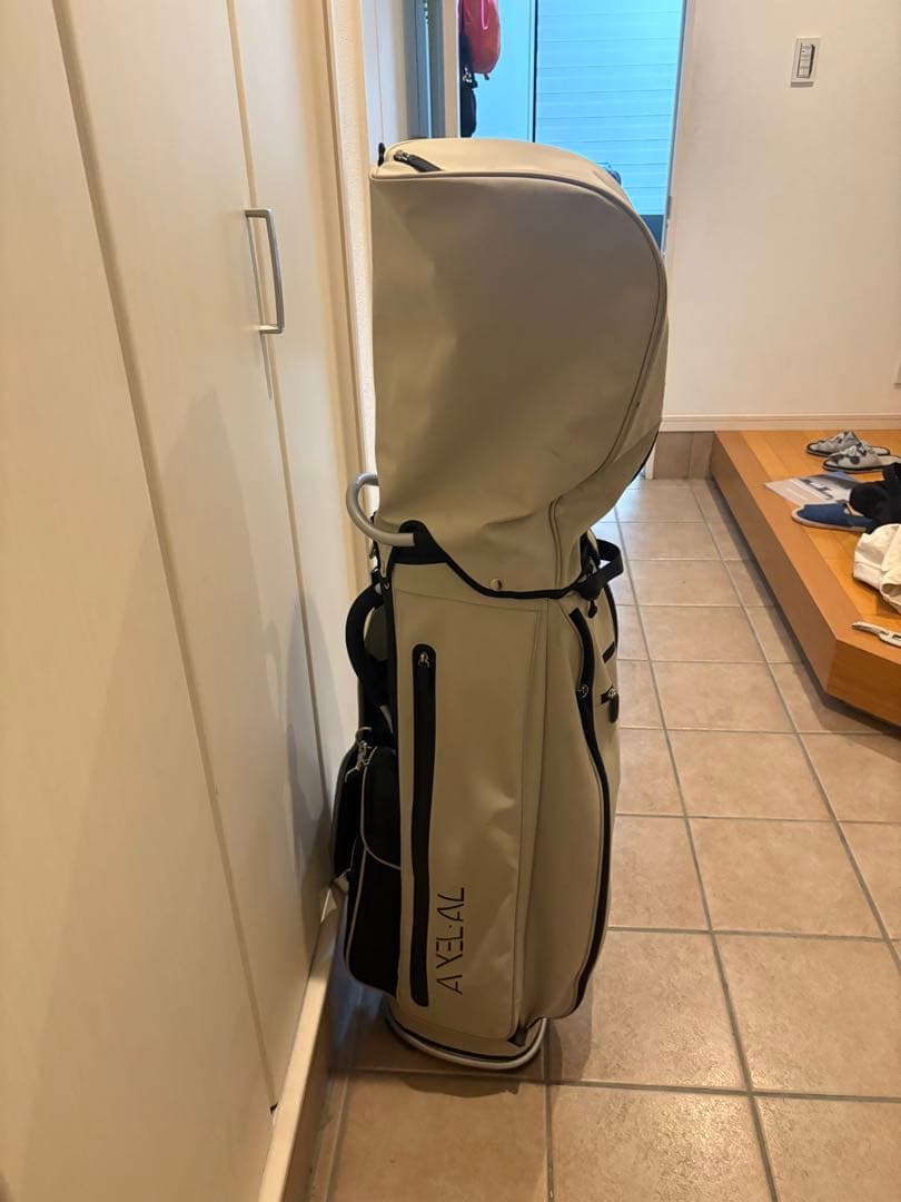 AXEAL フルキャディバッグ クリーム色
