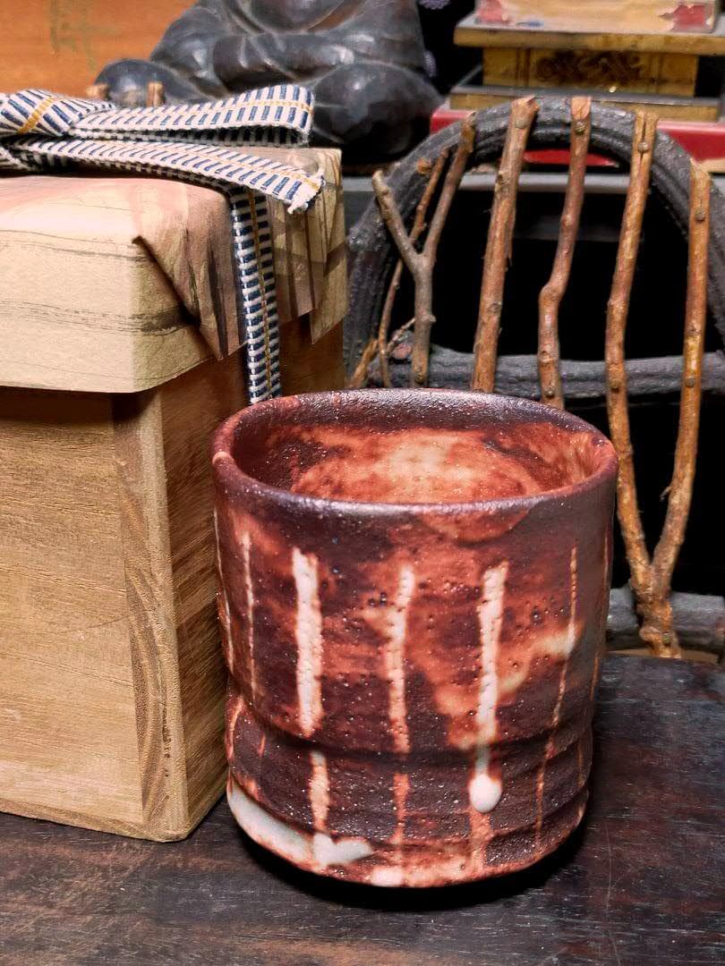 ♥美濃焼　火入れ　桐箱付き　湯呑み　湯飲み　骨董品