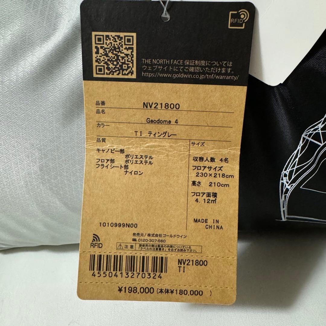 【廃盤カラー】THE NORTH FACE / Geodome4 ティングレー