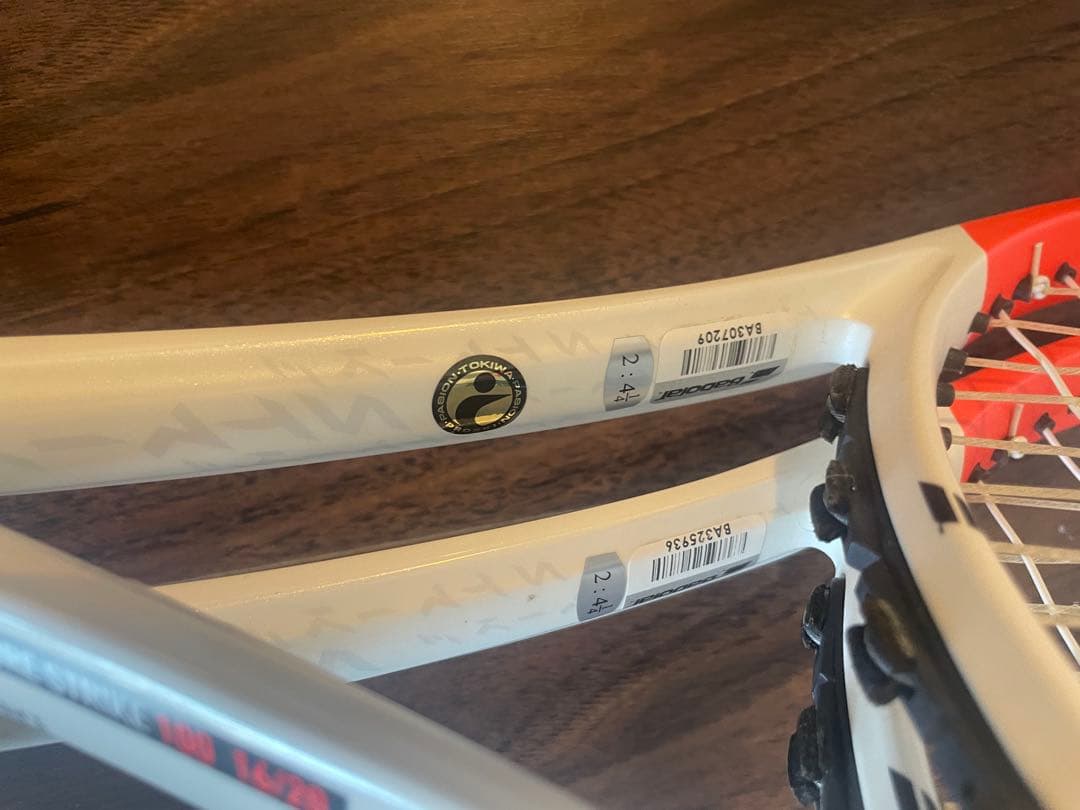 バボラピュアストライク100 16/20 2本セット ナチュラル