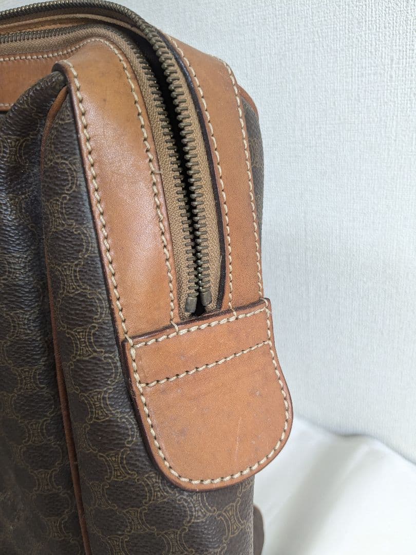 CELINE マカダム柄 総柄 ボストンバッグ 旅行バッグ ヴィンテージ