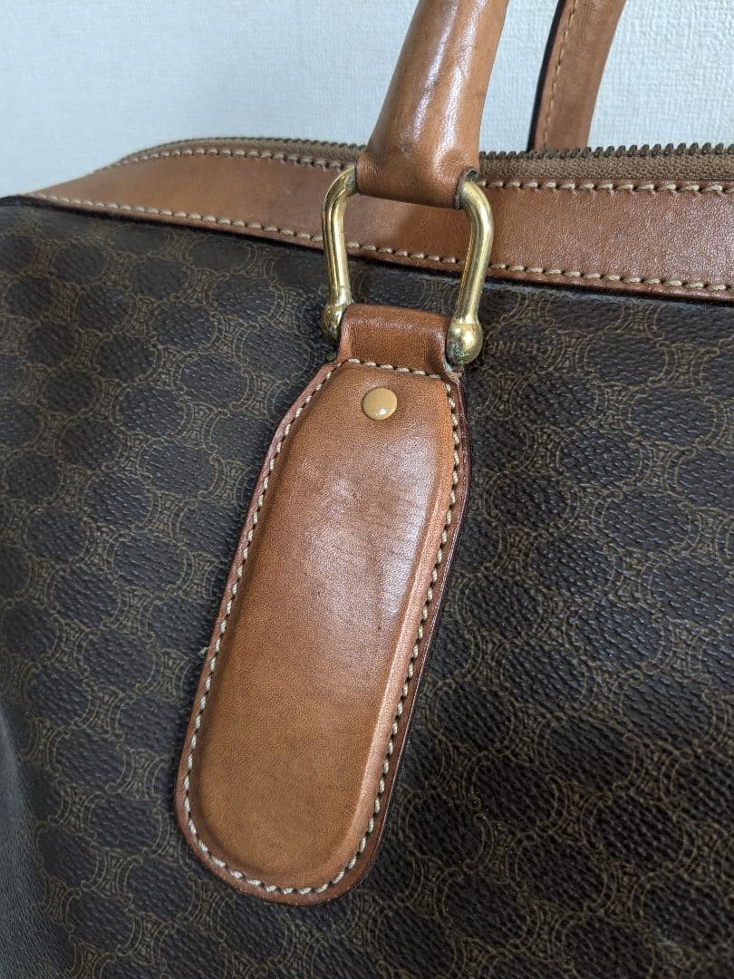 CELINE マカダム柄 総柄 ボストンバッグ 旅行バッグ ヴィンテージ