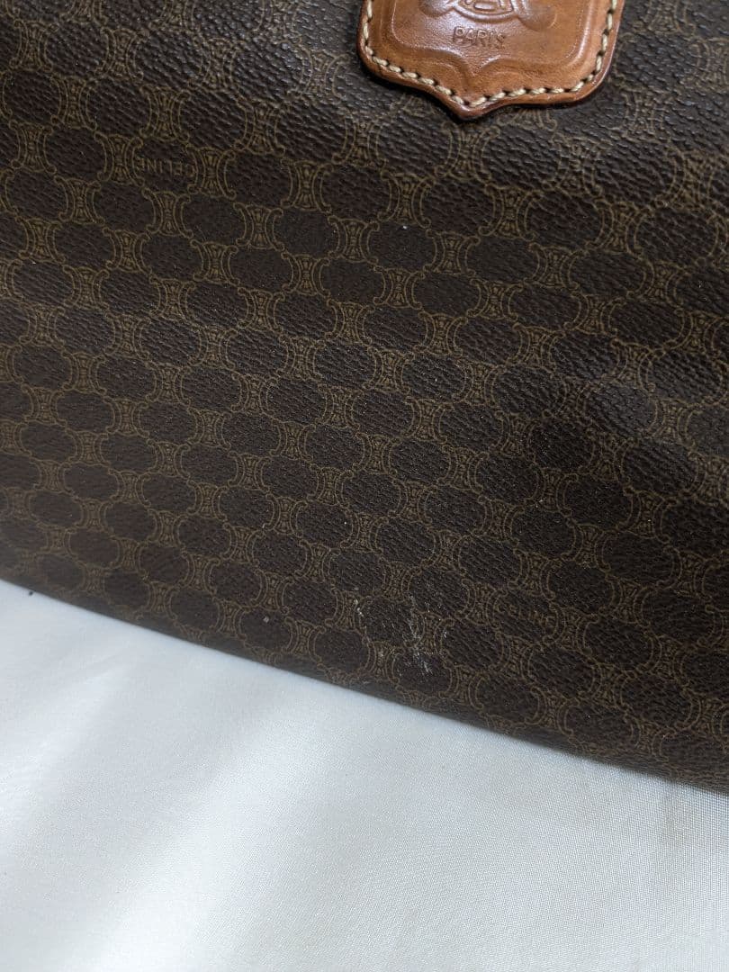 CELINE マカダム柄 総柄 ボストンバッグ 旅行バッグ ヴィンテージ