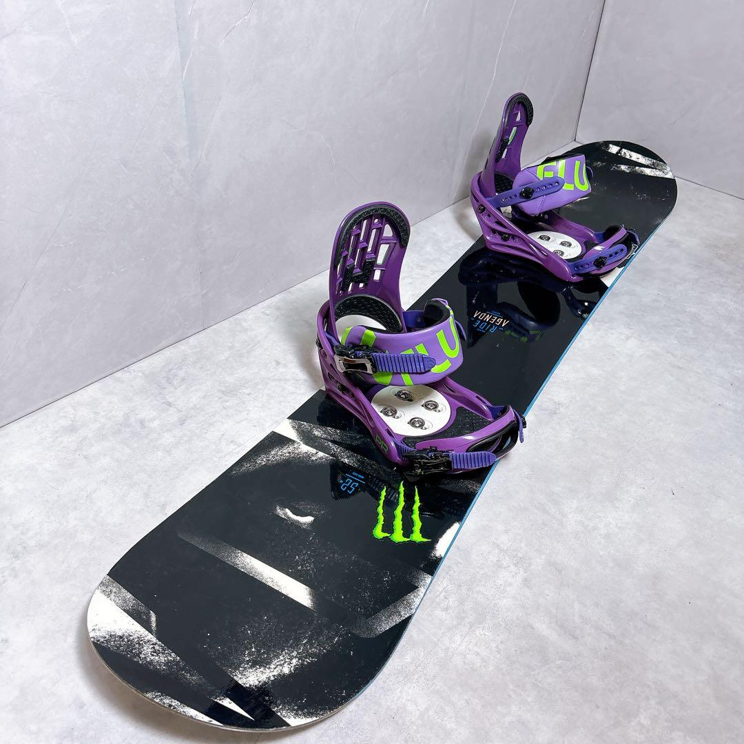 RIDE AGENDA × FLUX スノーボード 2点セット 美品　Wax済
