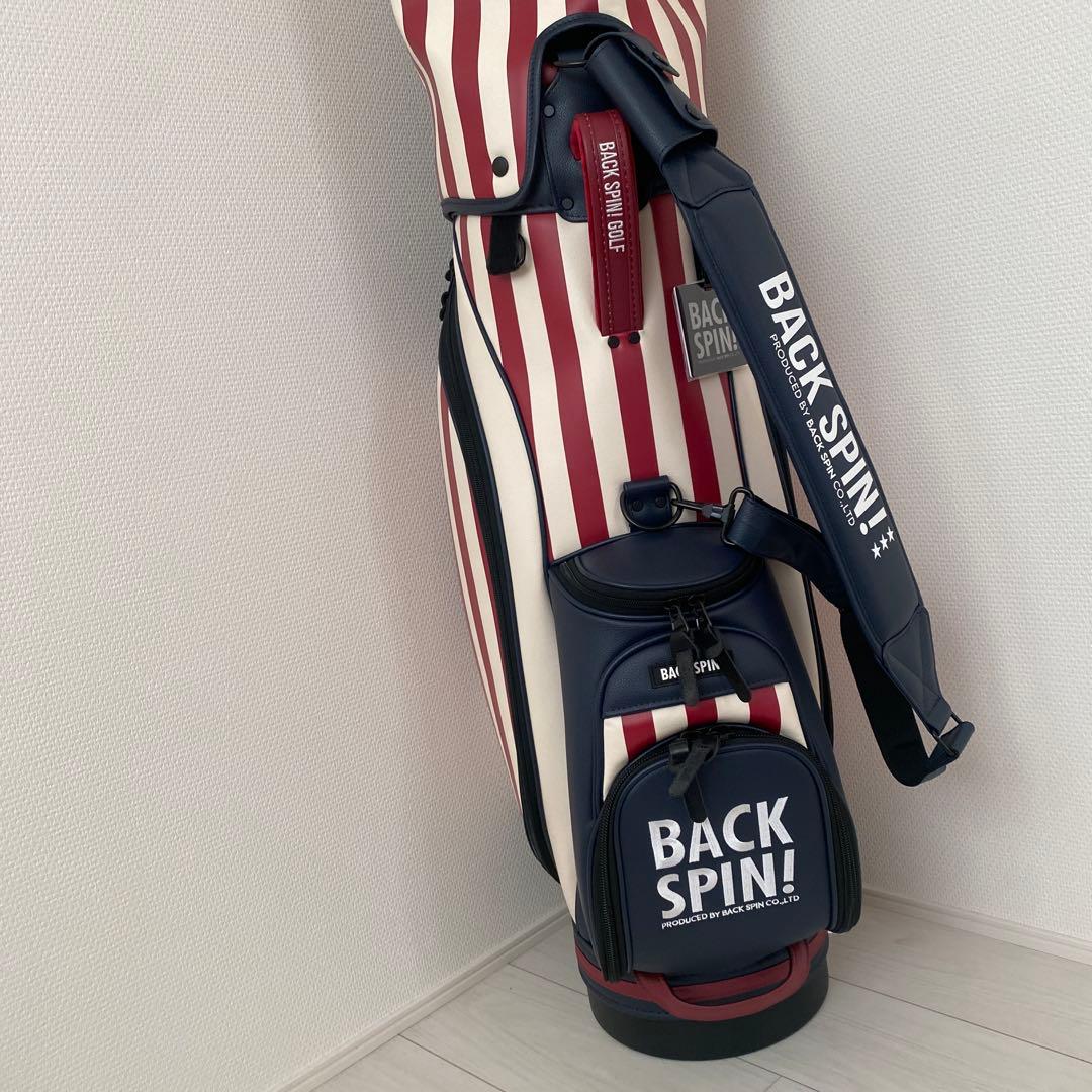 新品未使用！ BACK SPIN ゴルフキャディバッグ　おまけ　カートバッグ付き