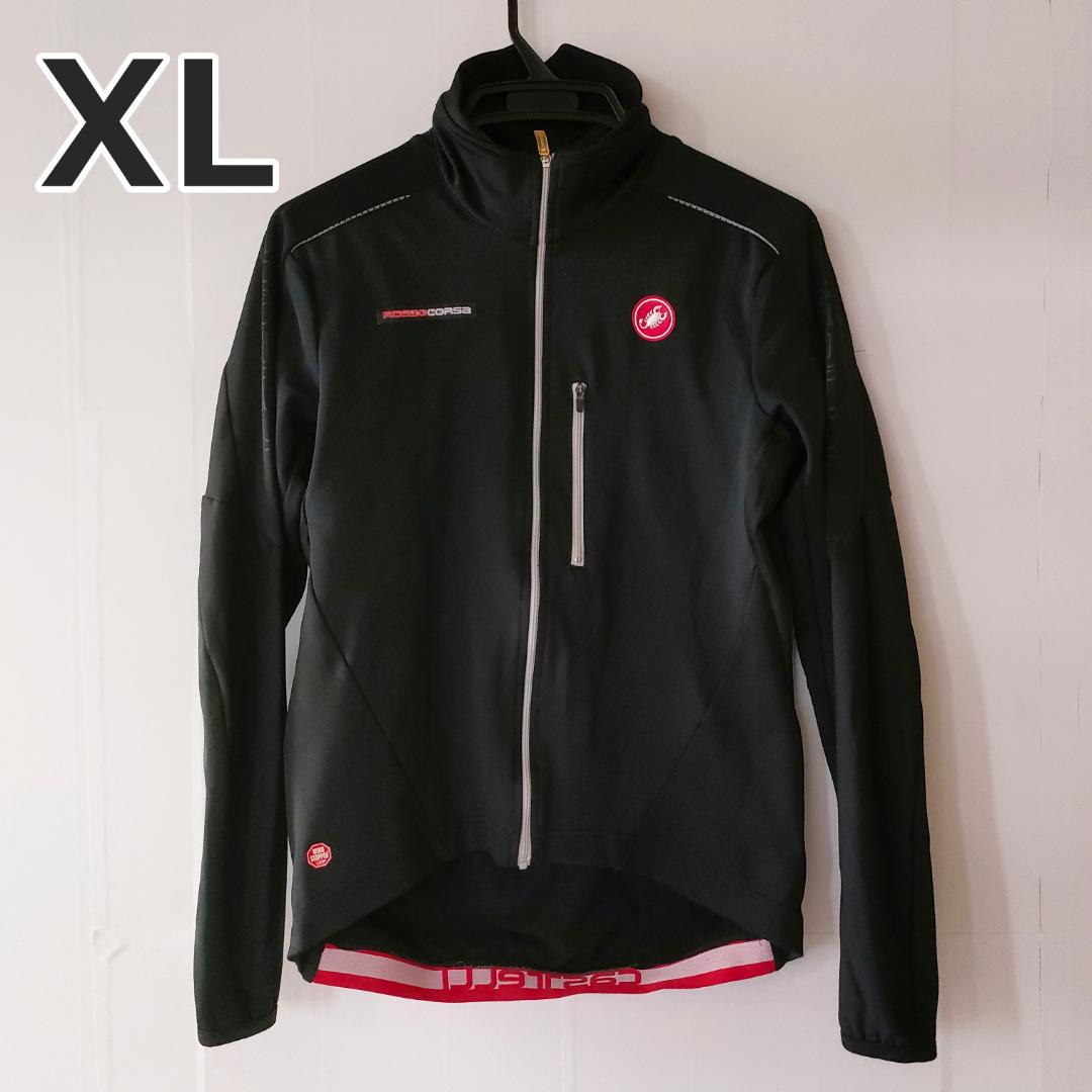美品 CASTELLI カステリ ロッソコルサ サイクルジャケット ブルゾン