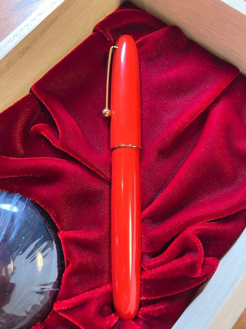 【未使用に近い】Namiki万年筆　朱20号　M（中字）