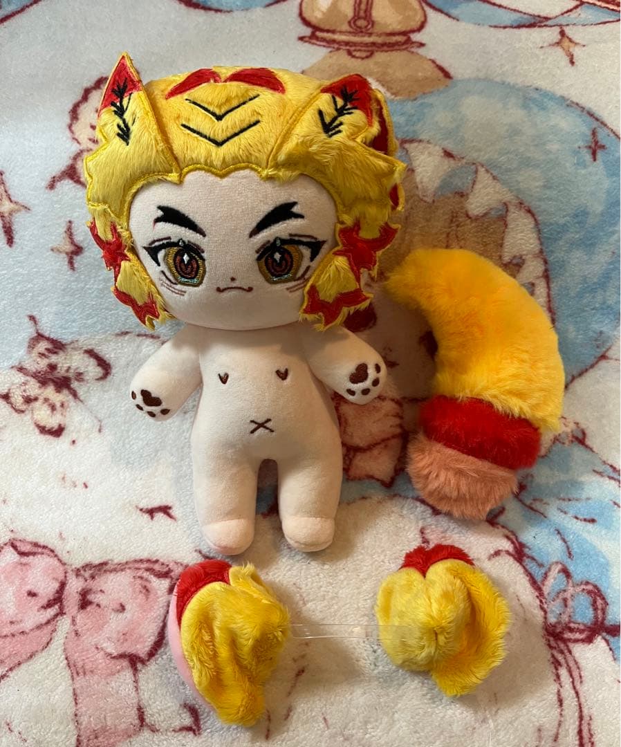 1体のみ　鬼滅の刃 煉獄杏寿郎　着せ替え　ぬいぐるみ　本体　20cm