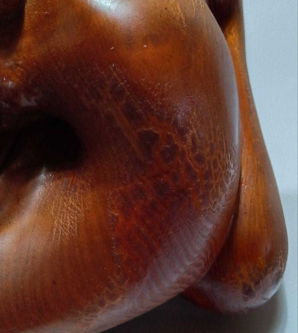 【大型】#木彫り お面 木製 民芸 壁掛け 表情豊か 経年変化あり