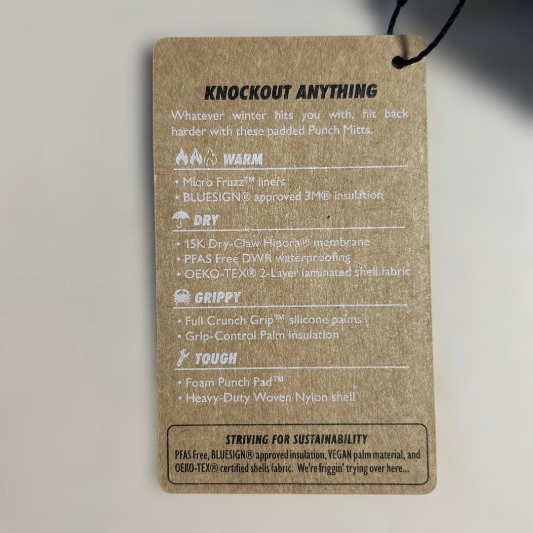 CRABGRABミトングローブPUNCHモデルBLKカラーMサイズ新品未使用