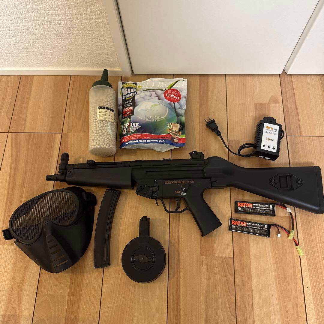 【緊急値下げ】東京マルイ HK MP5A4 多弾/ドラム/バッテリー2個/充電器