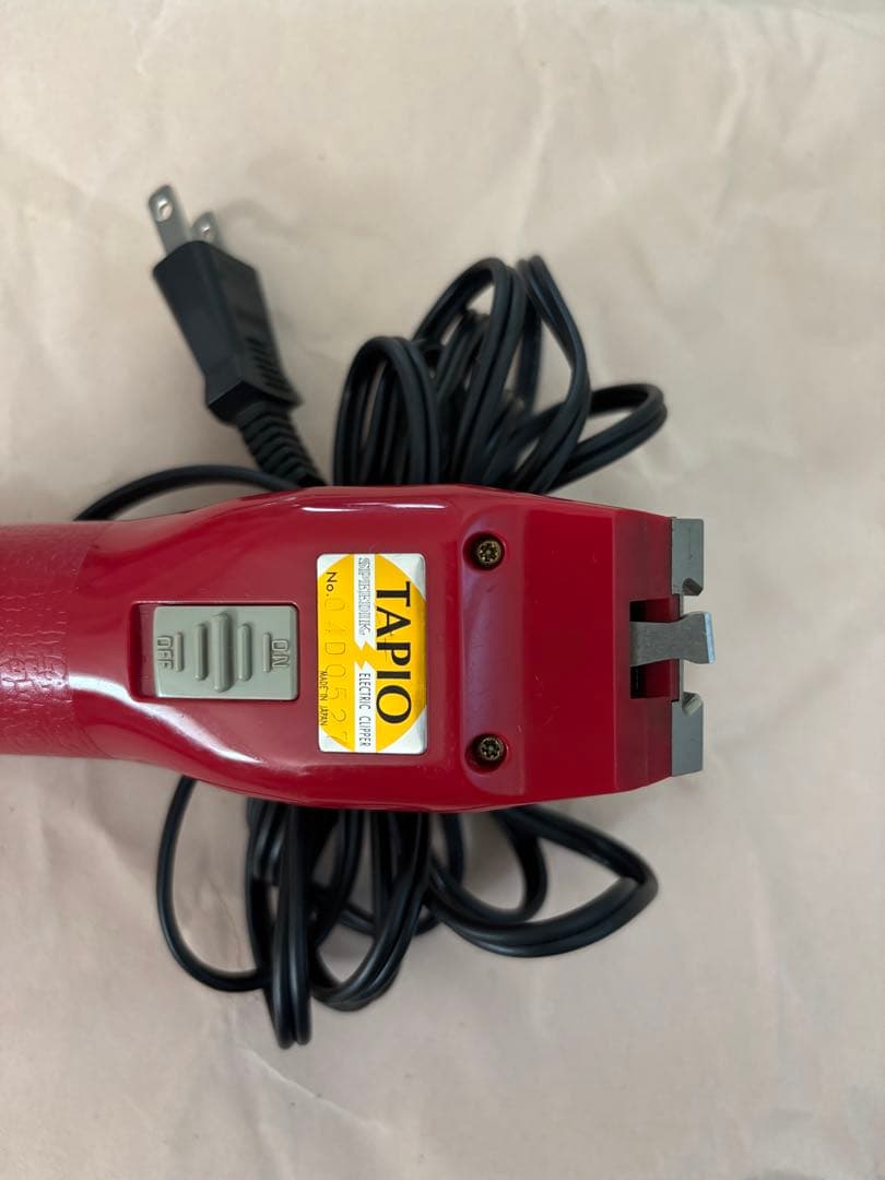 スピーディク 電気バリカン TAPIO 赤 替刃3種（1mm/2mm/5mm）