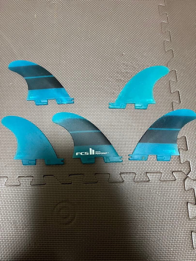 FCS II PERFORMER サーフボードフィン 5枚セット