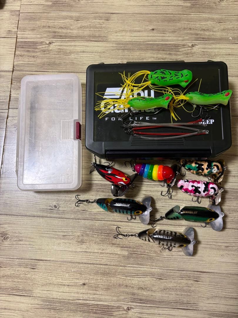 ジッターバグ3個キャタピークリッカー3個でんぐりガエル1個