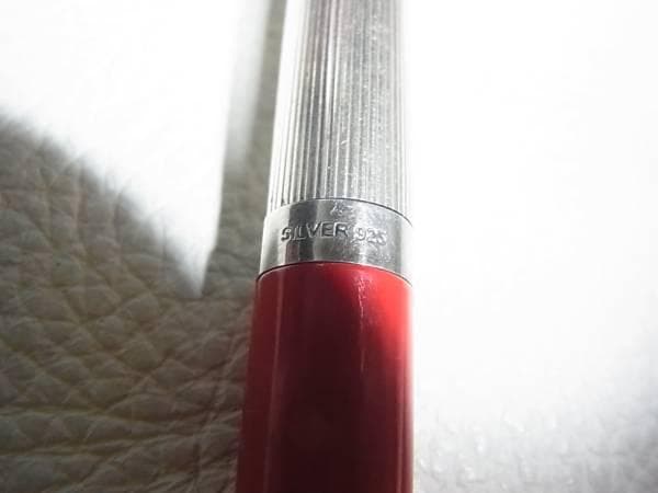 美品希少70年代◆ジバンシー 銀無垢 シルバー 925 ボールペン 縦ストライプ