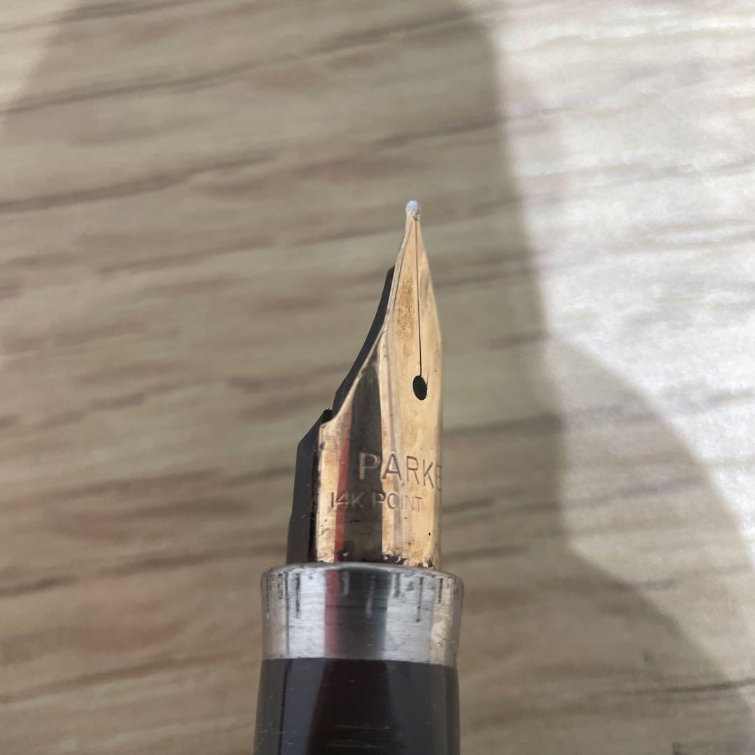 Parker 万年筆 グレー チェック柄