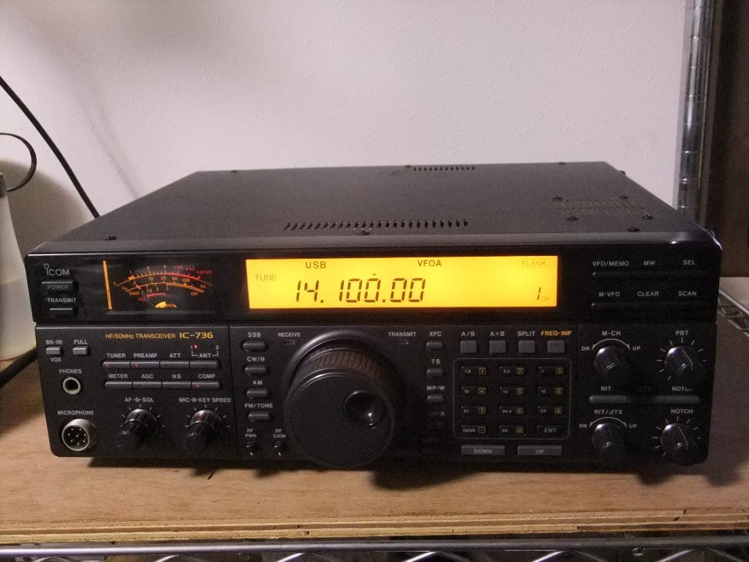 ☆アイコム　HF/50MHｚ帯オールモード固定機　IC-736（現状渡し）☆
