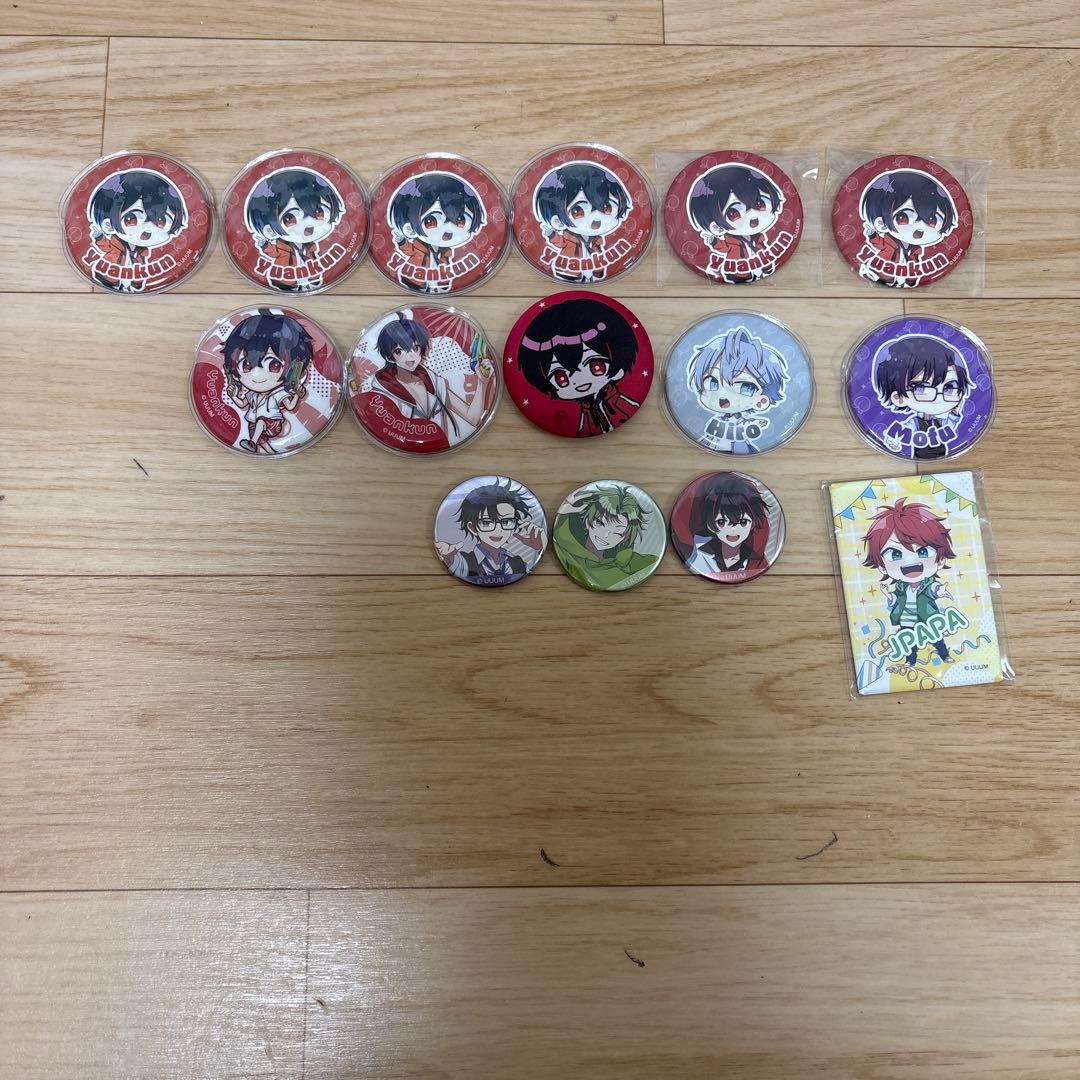 カラフルピーチ缶バッジ 16個