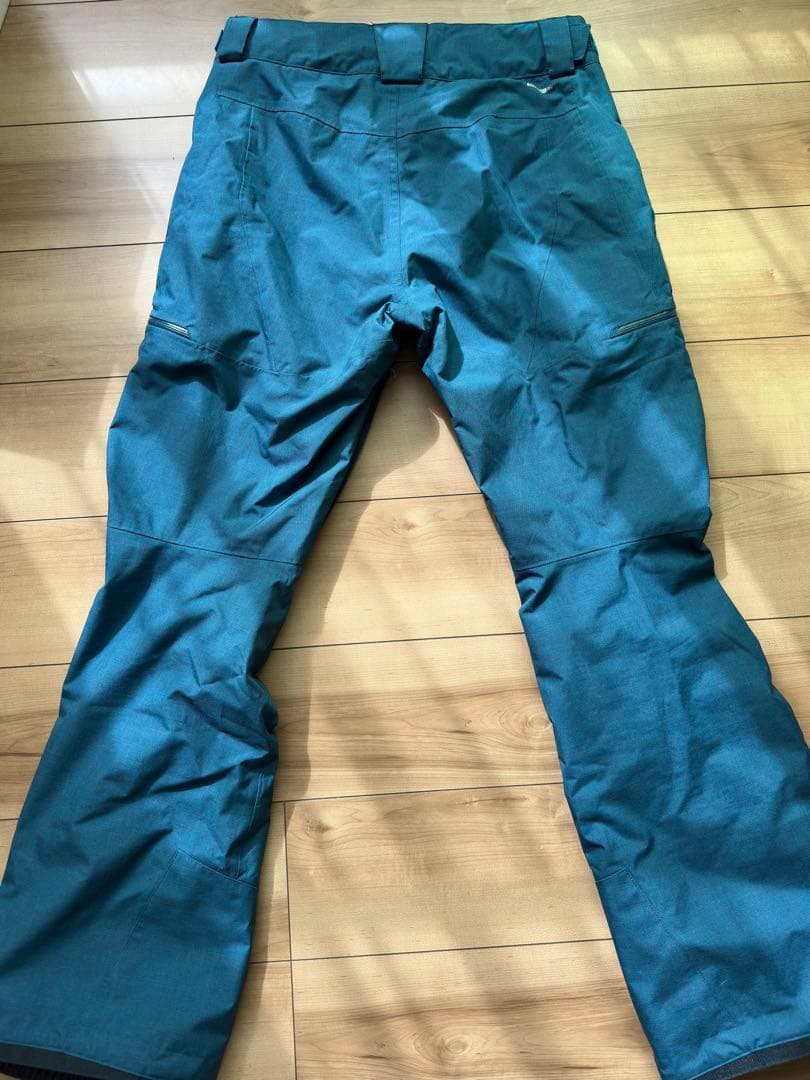 【美品】サロモン スキーウェアズボン　Mサイズ 緑（青との中間）