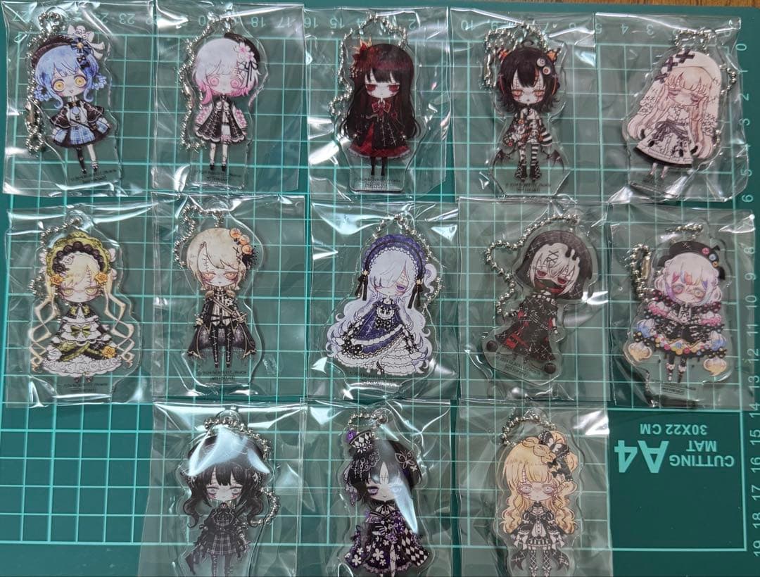 まのさば　アクリルキーチェーン　13点