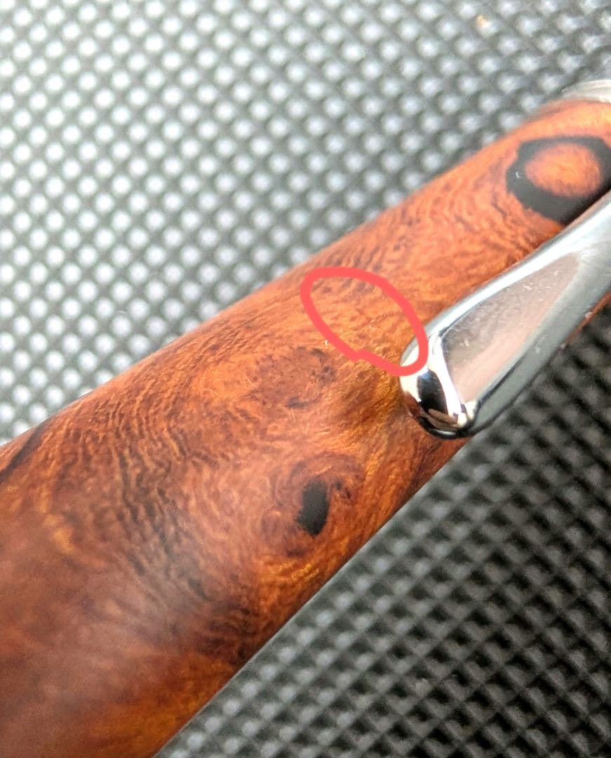 工房楔　デザートアイアンウッド　シャープペンシル0.5mm　真鍮パイプ