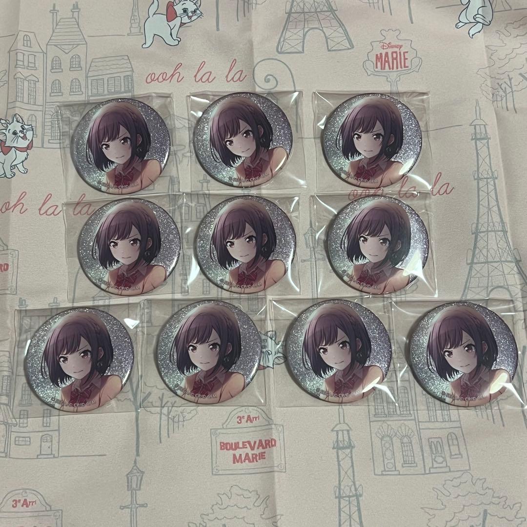 プロセカ　東雲絵名　グリッター缶バッジ　グリ缶　17c ノマド 特訓前